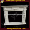 fireplace mantel with carved flower for sale